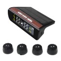 Tire Pressure Alarm Car Solar External Sensor Digital USB Auto LCD Color Screen