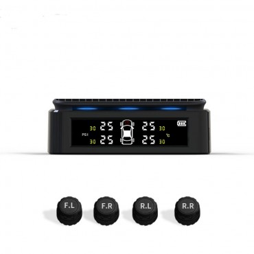 Solar LED Power Car Auto Wireless Tire Pressure Monitor System