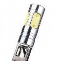 1PCS H1 7.5W COB LED Car Fog Lights DRL Daytime Driving Lamp Bulb with Lens White