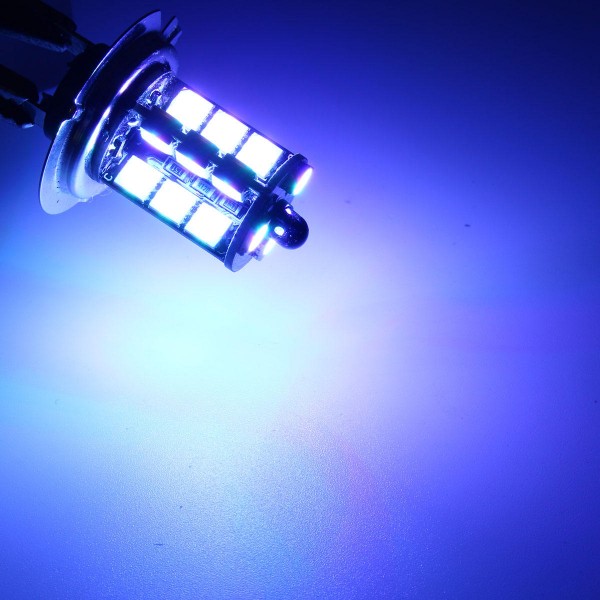 2 Pcs Car LED Fog Lights H7 /H11 /9005 /9006 RGBW Multi-Color 5050 27 SMD Decoration Lamps With Remote Control