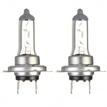 2Pcs 12V 55W H7 Halogen Car Fog Light Bulb Headlamp Clear Glass Bulbs Lamp Super Bright White