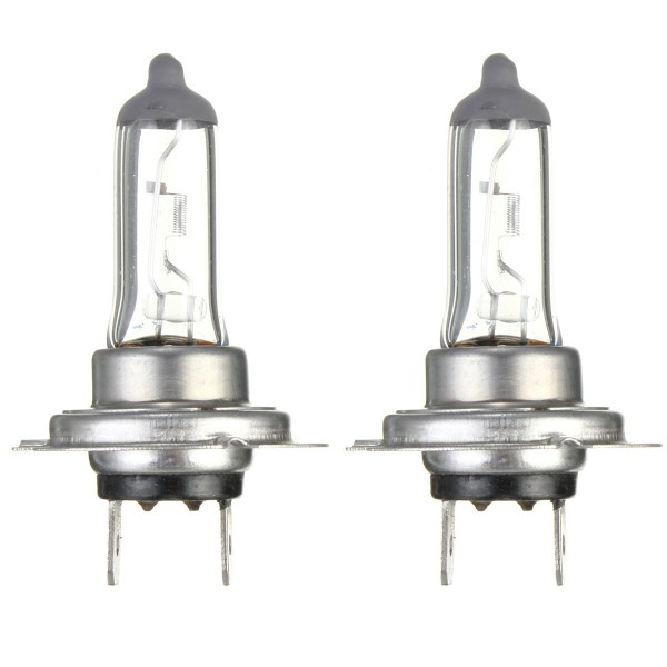 2Pcs 12V 55W H7 Halogen Car Fog Light Bulb Headlamp Clear Glass Bulbs Lamp Super Bright White