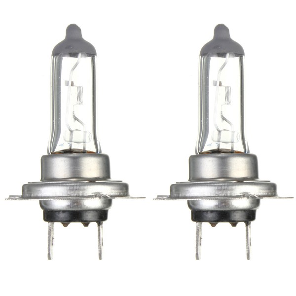 2Pcs 12V 55W H7 Halogen Car Fog Light Bulb Headlamp Clear Glass Bulbs Lamp Super Bright White