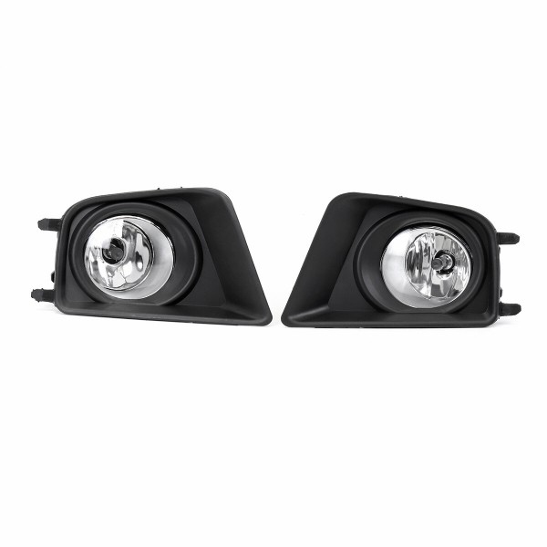 2Pcs Car Fog Light H11 Bulbs Black With Wire Harness Covers Kit For Toyota Tacoma 2012-2015