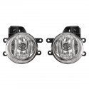 2Pcs Car Front Bumper Fog Light Lamps With Harness Wiring For Toyota Hilux RM70 M80 2015-2018