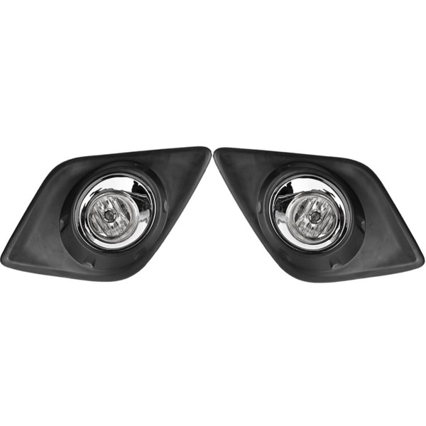 2Pcs Car Front Bumper Fog Light Lamps With Harness Wiring For Toyota Hilux RM70 M80 2015-2018