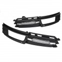 2Pcs Car Front Bumper Grille Fog Lights Daytime Running Lamp DRL for Audi A6 A6L 09-11