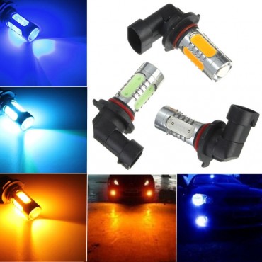 7.5W Amber Ice Blue H10 COB LED Replacement Bulb For Car Fog Daytime Light