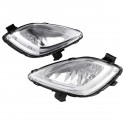 A Pair Left Right Clear Front Bumper Car Fog Lights Lamps For Hyundai Elantra 2011-2013