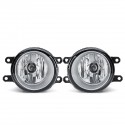Car Front Bumper Fog Lights Assembly with H11 Bulbs Amber Pair for Toyota Corolla 2009-2010