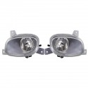 Car Front Bumper Fog Lights Clear Lens with No Bulbs Pair for Volvo S80 1999-2006