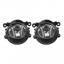 Car Front Bumper Fog Lights Lamp with Bulb Wiring Switch Bezel Pair for Ford Fusion 2013-2016