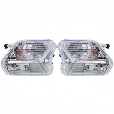 Car Front Left/Right LED Fog Lights Turn Signal Lamp with Bulb For Ford Escape Kuga 2017-2019