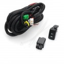 Pair Car Fog Lights L&R Grill Lamp Bulb Harness Switch Kit For Honda CR-V CRV 15-16