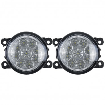 Pair Car Front LED Fog Lights Lamps with H11 Bulbs White For Land Rover Discovery 4 Range Rover Sport L322