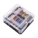 1 In 6 Out Independent Positive And Negative Of The Fuse Box With LED Indicator