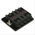 10 Way Blade Fuse Holder Box 32V LED Illuminated Automotive Fuse Block