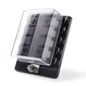 10 Way Blade Fuse Holder Box 32V LED Illuminated Automotive Fuse Block