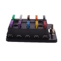 10 Way Car Fuse Box Holder 100A With LED Indicator 12V-32V For Auto Car Boat Marine