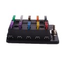 10 Way Car Fuse Box Holder 100A With LED Indicator 12V-32V For Auto Car Boat Marine