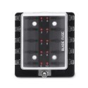 10 Way Car Fuse Box Holder 100A With LED Indicator 12V-32V For Auto Car Boat Marine