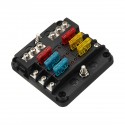 12V 24V 6 Way Blade Fuse Holder Box Block Case 100A For Car Truck Boat Marine Bus RV Van