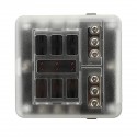 12V 24V 6 Way Blade Fuse Holder Box Block Case 100A For Car Truck Boat Marine Bus RV Van