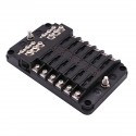 12V-32V Fuse Box Holder 12 Ways Blade With LED Indicator Light for Auto Car Boat Marine Trike