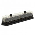 12V Universal Car Truck Boat 12 Way Standard Blade Block Fuse Box Holder Circuit