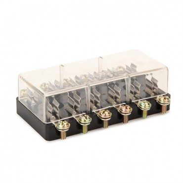 6 Way Car Auto Circuit Fuse Box Holder AGC & JSO Tube Multiple Fuse Holder Waterproof