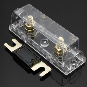 Car Fuse Holder and Free ANL Fuse 0 Gauge Cable Clear