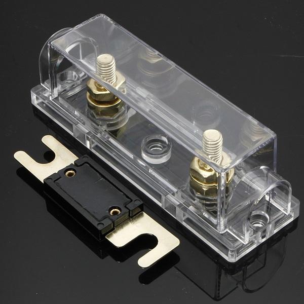 Car Fuse Holder and Free ANL Fuse 0 Gauge Cable Clear