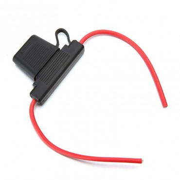 HS-812 Large Blade Car Fuse Holder Waterproof 10 AWG Gause with 30AMP Fuse