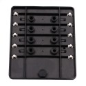 10 Way Fuse Box 12V 32V Circuit Standard Blade Block Holder Kit Car Caravan