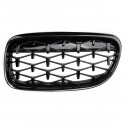 1 Pair Front Grille Glossy Black Diamond Meteor For BMW 3 Series E90 2009-2012