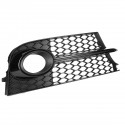 1 Pair HONEYCOMB Front Grille Fog Light Frame Cover Black For AUDI TT MK2 S-LINE TTS 2011-2014