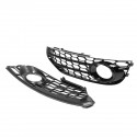 1 Pair Honeycomb Front Grill Bumper Fog Light Cover Grille For Audi A4 B8 B8.5 ALLROAD 2009-2015