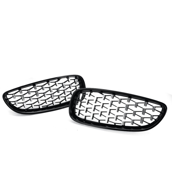 1Pair Front Diamond Kidney Grille For BMW Z4 E89 2009-2016