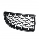 1Pair Front Kidney Grill Grilles Diamond Mesh Upper Hood Eyelids For BMW E90 E91