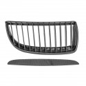 2PCS Carbon Fiber Front Kidney Grill Grille For BMW 3 Series E90 E91 4Dr Sedan Touring 2005-08