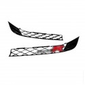 2PCS Front Bumper Lower Grille Cover Type-R Style For Honda Civic 2019-2020