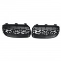 2PCS Front Grill Grille Gloss Black Diamond Meteor For BMW E92 E93 2010-2015 R