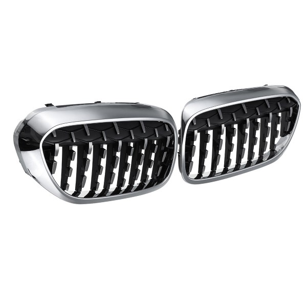 2PCS Front Grille For BMW 5 Series G30 G31 G38 2017+ 51137390863 51137390864 51137390865 51137390866 51137390867