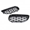 2PCS Front Grille Girll Black Diamond Meteor For BMW 3 Series E90 E92 E93 2006-2010