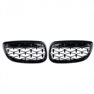 2PCS Front Grille Girll Black Diamond Meteor For BMW 3 Series E90 E92 E93 2006-2010