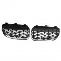 2PCS Grille Grill Front Diamond Meteor Chrome For BMW E92 E93 10-15 #51137254968