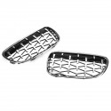 2PCS Grille Grill Front Diamond Meteor Chrome For BMW E92 E93 10-15 #51137254968