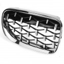 2PCS Grille Grill Front Diamond Meteor Chrome For BMW E92 E93 10-15 #51137254968