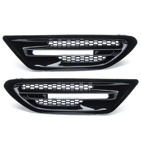 2Pcs Car Gloss Black Side Air Flow Vent Grille For BMW F10 F11 M5 Sedan 2011-2017