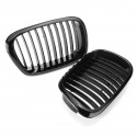 2Pcs Car Glossy Black Front Kidney Grilles For BMW E39 5-Series 525i 528i 530i 540i M5 1997-2003